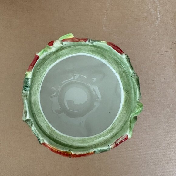 Fitz & Floyd Christmas Lodge Holly Pinecone Sugar Creamer - Picture 15 of 16